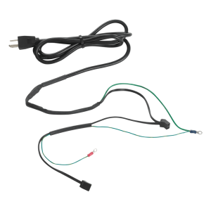 Hoffman acord2t Cable de alimentación con Termostato Integrado para Ventiladores / 1.8 m (5.9 ft) / 115V / 10A / Cobre / Negro / 2 Conectores para Ventiladores