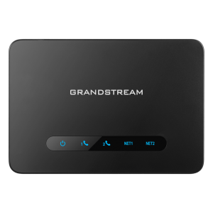 Grandstream ht-812-v2 Adaptador de Teléfono Analógico ATA 2 Puertos FXS (Conectar Teléfono Análogo) con Router NAT Gigabit / Compatible SIP / Cifrado AES Reforzado / Calidad de Voz HD / Soporta Fax T.38 / Router NAT Alto Rendimiento