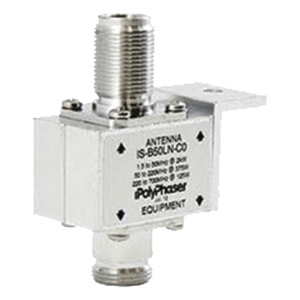 Polyphaser is-b50ln-c0 Protector Coaxial RF / 125-1000 MHz / 50 ? / Conectores N Hembra / Bloqueo DC