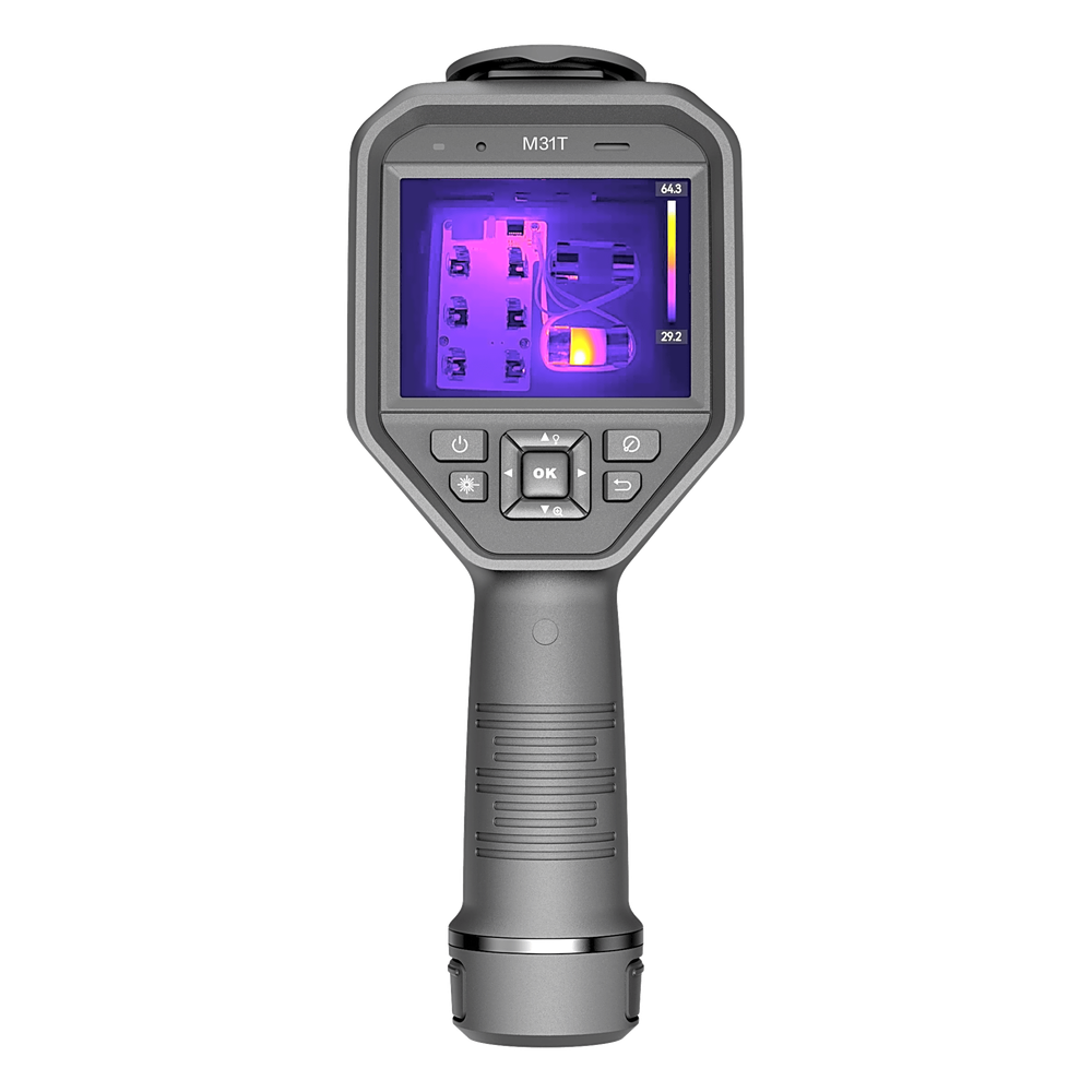 Hikmicro hm-tp23a-7qf/w-m31t M31T - Cámara Termográfica Portátil Dual / Super IR 768 x 576 / Lente Óptico (8 Megapixel) / WiFi / IP54 / Ranura MicroSD hasta 64 Gb / Hasta 4 Horas de Funcionamiento Continuo