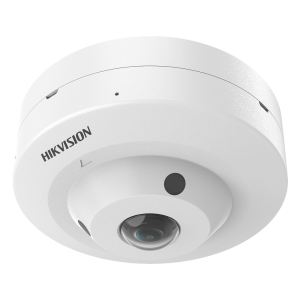 Hikvision ds-2ce52k0t-lps Fisheye TURBOHD 3K (5 Megapixel) / Lente 1.8 mm / 180° FOV / Micrófono Integrado / Dual Light / Exterior IP67 / Antivandalico IK08 / Plástico
