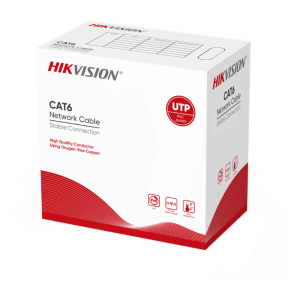 Hikvision ds-1ln6uzc0b Bobina de Cable de 305 Metros (1000 Pies) Cat 6 / 100% Cobre / Color Azul / Uso en Interior / PVC