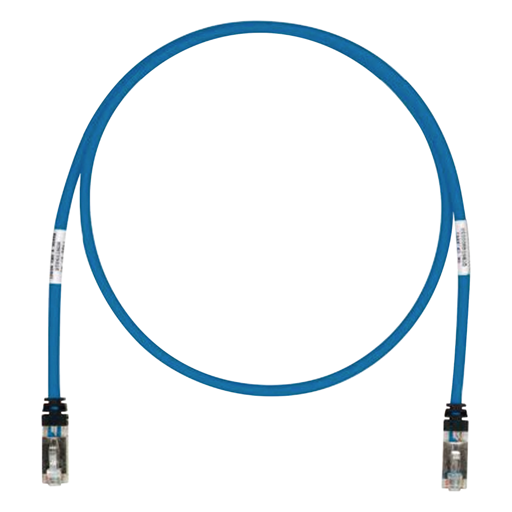 Patch Cord Cat6A, Blindado S/FTP, CM/LS0H, 15.24 Metros (50 Pies), Color Azul