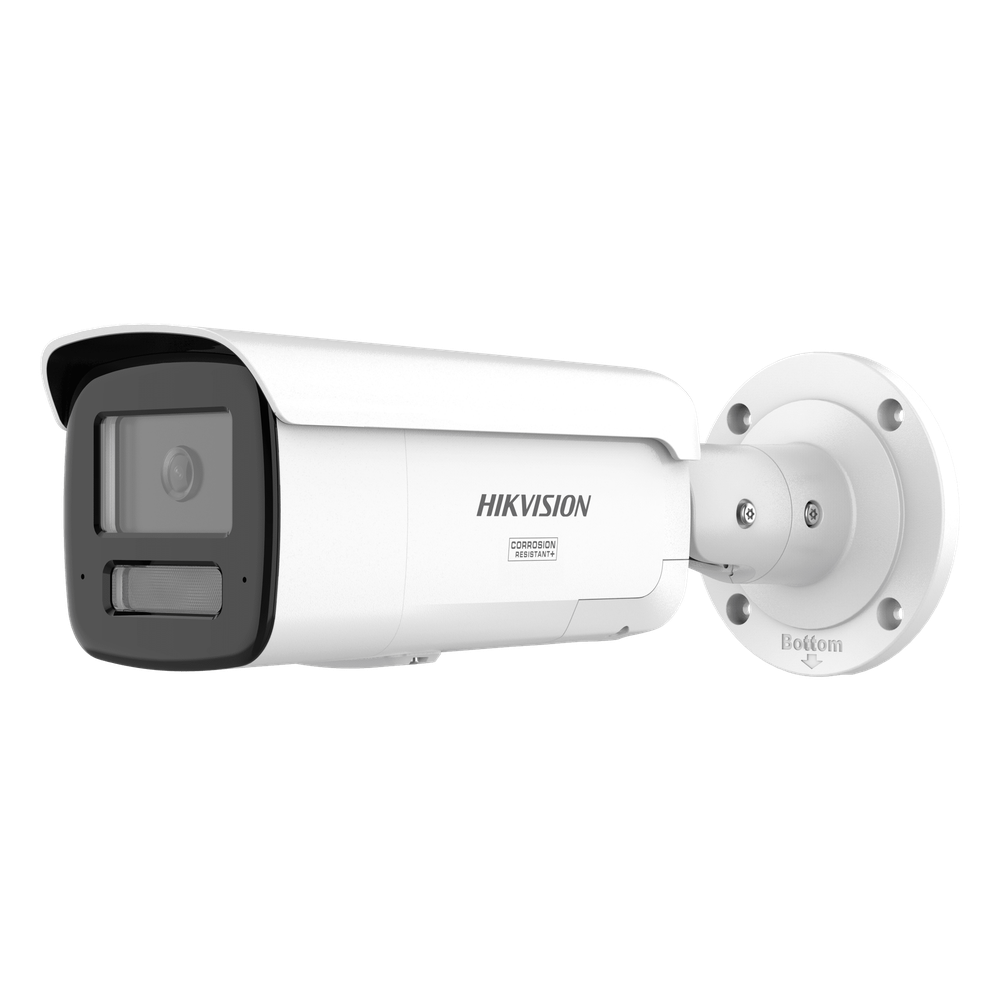 Hikvision ds-2cd2t123g2-2li2uy Bala IP 12 Megapixel (UHD) / Lente 4 mm / Smart Hybrid Light / Clasificación Persona-Vehículo Deep Learning / WDR 120 dB / IP67 NEMA 4X / Audio Dual-Mic / ACUSEEK