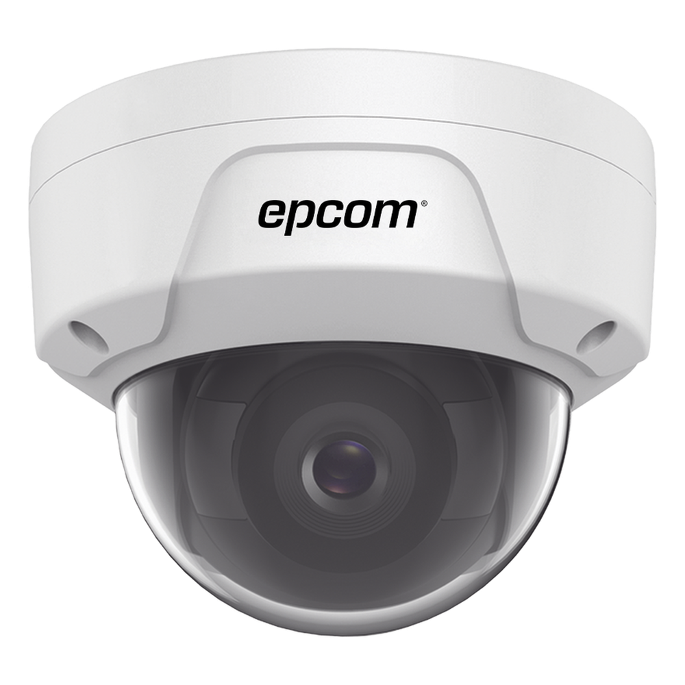 Epcom xd41h Domo IP 4 Megapixel / Lente 2.8 mm / 30 mts IR / Exterior IP67 / IK10 / PoE / WDR 120dB / ONVIF