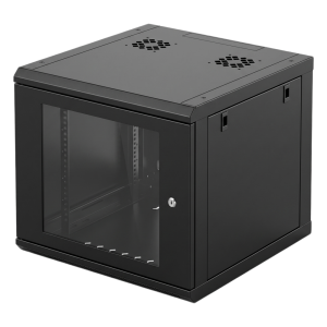 Linkedpro sr-19-06-gn3g Gabinete de Pared con Puerta de Cristal Templado, 635mm de Profundidad, 6U Rack de 19 in, Acero Reforzado