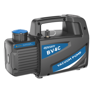 Epcom bv-4c Bomba de Vacío General BV4C / Vacío Final 150 Micrones / Caudal 4 CFM (114 L/min) / Potencia 1/4 HP / Diseño Anti-Retroceso de Aceite / Montaje Superior del Motor / Válvula Antirretorno Integrada / Puerto 1/4 SAE