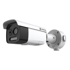 Hikvision hm-td2628-10/g1/t3a (HIKMICRO) Bala IP Bi-Espectral / Térmica (256 X 192 / 9.7 mm) + Óptica (5 MP / 12.4 mm) / IA GUANLAN / Rango: -20°C a 150°C / 8°C Margen / Detección de Fuego y Humo / Alarma Visual y Audible / Dual Light / PoE / IP67 / IK