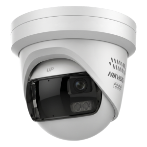 Hikvision ds-2cd3387g3p-lihsuy/sl [PROTECCIÓN ACTIVA] Turret IP Panorámica 8 Megapixel / 180° / Imagen a Color 24/7 / PoE / WDR 130° / IP67 / ACUSENSE / Protección Activa (Luz Estroboscópica y Alarma Audible) / MicroSD