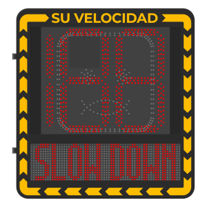 Hikvision yjp7681-188-rr Radar Medidor de Velocidad / Pantalla LED / Detección en Tiempo Real / Rango de Detección de 100 Mts / Hasta 32 Objetivos Detectados / IP66 / Ethernet
