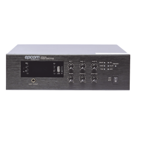 Epcom Proaudio sf-b240 Mini Amplificador de Audio Mezclador | 240W RMS | Sistema 70/100V | MP3 | Tuner | Bluetooth | Musica ambiental y Voceo