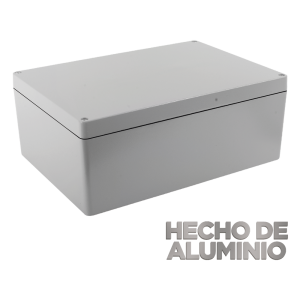 Txpro txg-03-83 Gabinete de Aluminio para Exterior (IP66) de 390 x 280 x 158 mm con Rápida Disipación de Calor, Cierre por Tornillos con Bisagra.