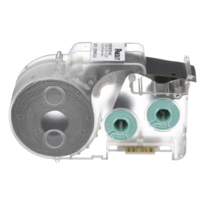 Casete de 350 Etiquetas Autolaminadas de 19 x 19 mm (0.75 x 0.75 pulgadas), para Cables de 2 a 4.1 mm (0.08 a 0.16 pulgadas) de Diámetro, Área de Impresión Color Blanco