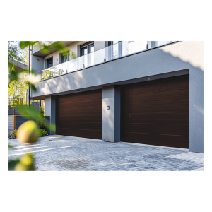 Accesspro secgar-128b Sección para puerta de Garage / Lisa / Imitacion Madera / BLACK WALNUT/ Para GARAGE128B / Estilo Americana.