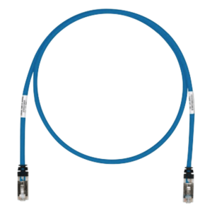 Patch Cord Cat6A, Blindado S/FTP, CM/LS0H, 0.30 Metros (1 Pie), Color Azul