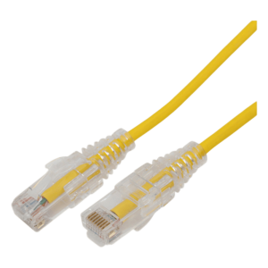 Linkedpro By Epcom lp-ut6a-100-ye28 Cable de Parcheo Slim UTP Cat6A - 1 Metro (3.28 Pies) Amarillo, Diámetro Reducido (28 AWG)
