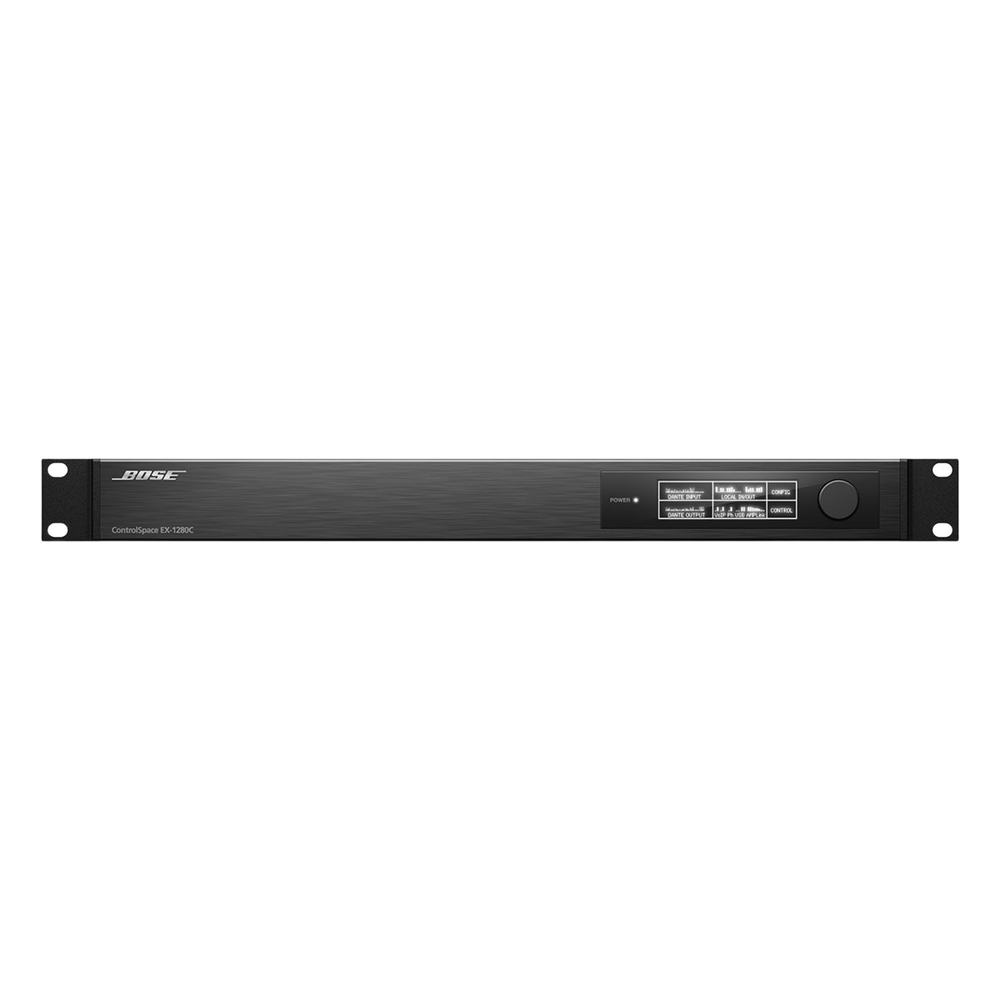 Procesador de Audio Digital Para Conferencias | Controlspace | 12 Entradas Análogas | 8 Salidas Análogas | 64x64 Dante | Display OLED Frontal
