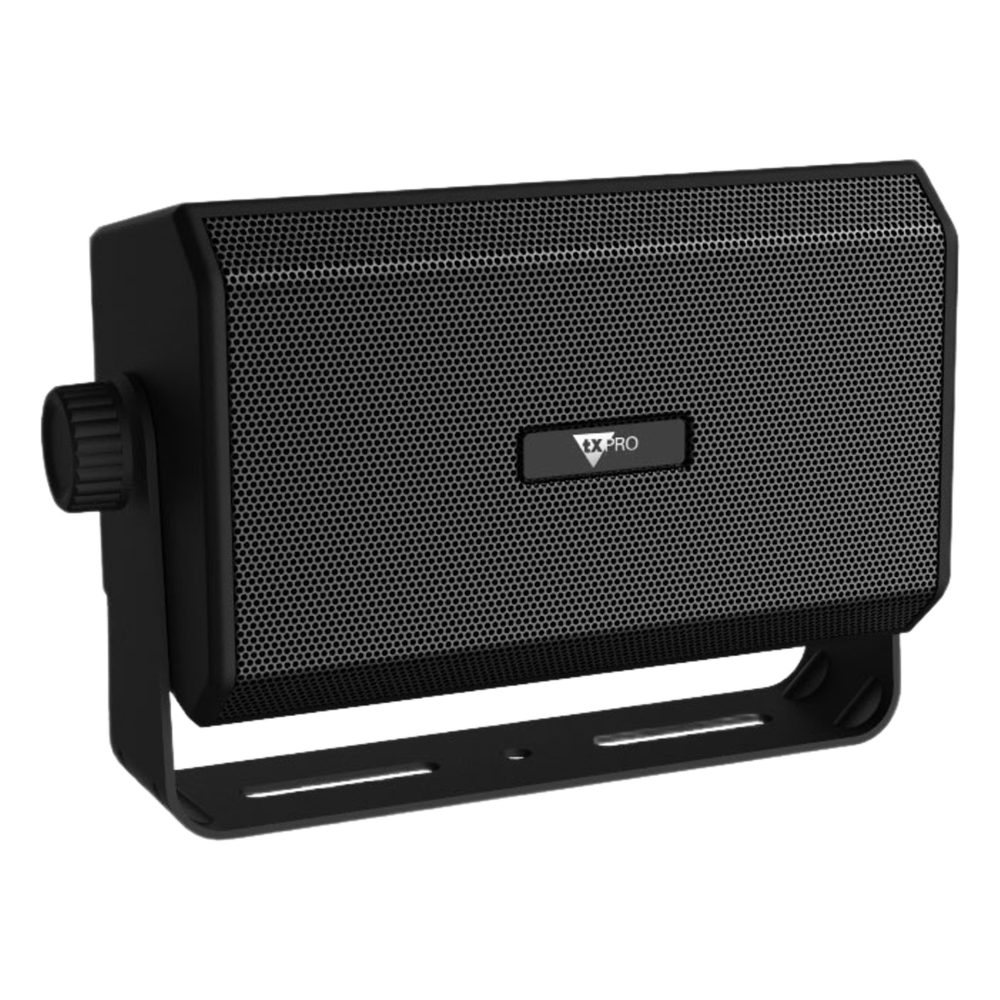 Txpro tx-81 Altavoz Externo Compacto / 10W 8 Ohm / Perfil Bajo / Soporte Ajustable 180° / Conector de Audio 3.5 mm / Compatible con radios comerciales, CB, GMRS, Marinos, Radioafición