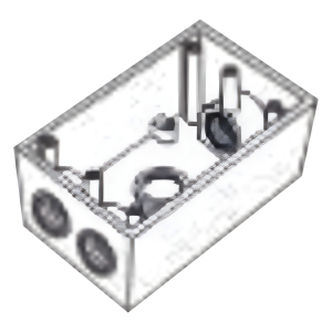 Rawelt rr-0284 Caja Condulet FS de 3/4 ( 19.05 mm ) con cuatro bocas a prueba de intemperie.