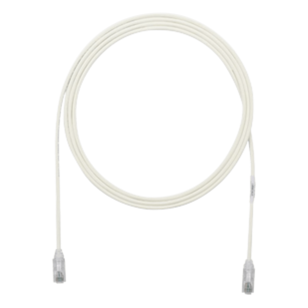 Panduit utp28sp2 Cable de Parcheo TX6, UTP Cat6, Diámetro Reducido (28AWG), Color Blanco Mate, 2 ft.