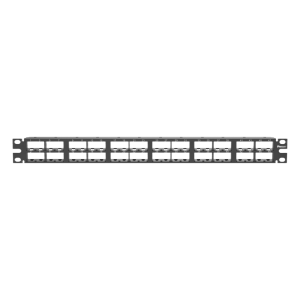 Panduit cpp48hdvnswbl Panel de Parcheo Modular Mini-Com (Sin Conectores), Plano, Sin Blindaje, Alta Densidad, Números Pre-impresos, de 48 Puertos, 1 UR