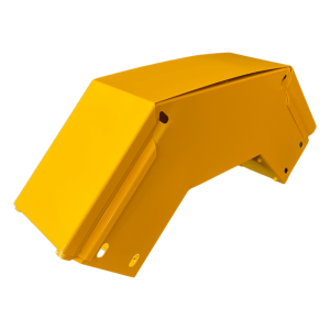 Charofil chfbve904x4r8epk CHFIBER Curva Vertical Exterior de 90° de Aluminio para Fibra Óptica, 4 de Peralte, 4 de Ancho y Radio de 8, con Pintura Epóxica Amarilla, Incluye Tapa, un Par de Coples y Tornillería