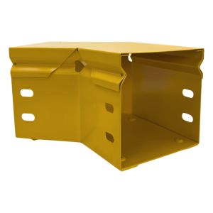 Charofil chfbc454x4r8epk CHFIBER Curva Horizontal de 45° de Aluminio para Fibra Óptica, 4 de Peralte, 4 de Ancho y Radio de 8, con Pintura Epóxica Amarilla, Incluye Tapa, un Par de Coples y Tornillería