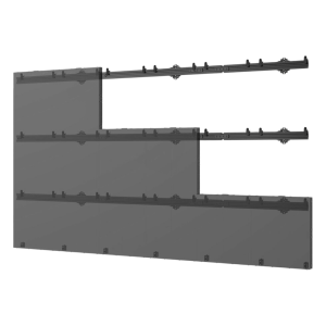 Peerless ledunvs-6x6 Sistema de Montaje Universal para paneles LED dvLED / SEAMLESS Connect / 6x6 Paneles / Capacidad (409.1 kg) / Aluminio / Ajuste de Precisión / Hasta 162 3.60 x 2.03 m