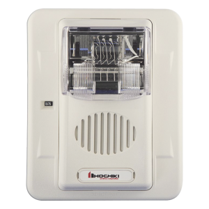 Hochiki whec24-75ww Sirena Estrobo, Para Intemperie, Montaje en Muro, Color Blanco (0500-05870)
