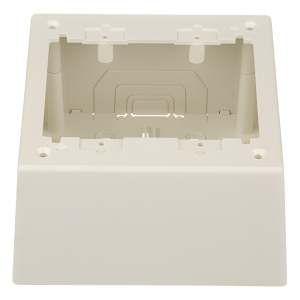 Panduit jbp2diw Caja de Pared Superficial Doble, con Divisor Opcional, Uso Universal con Placas de Pared, Color Blanco Mate