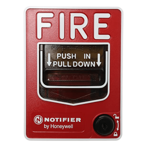 Notifier nbg-12lx Estación manual de alarma direccionable de doble acción, con leyenda en inglés, para paneles inteligentes NOTIFIER