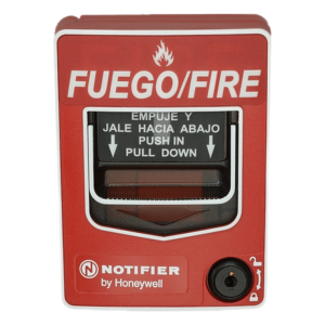 Notifier nbg-12lxsp Estación manual de alarma direccionable de doble acción, con leyenda en español, para paneles inteligentes NOTIFIER