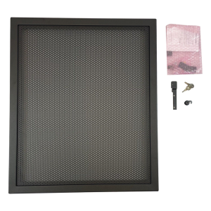 Notifier eqdr-b4 Puerta ventilada de acero calibre 16 para gabinete EQ Series de 2 niveles (tamaño B), color negro, para caja trasera EQBB-B4 de NOTIFIER