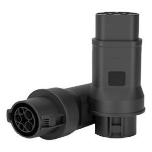 Greenc t1/t2 Adaptador de Conector EV / Entrada Tipo 1 (SAE J1772) / Salida Tipo 2 (IEC 62196-2) / 7 kW / 32 A / 220 V AC / Monofásico / Compacto y Portátil