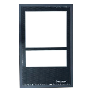 Notifier addrc4 Puerta de gabinete de tres niveles para chasis CA-2 en filas superiores, acero calibre 16, color negro