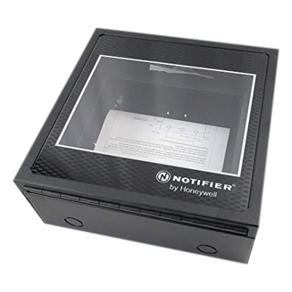 Notifier abs-2d Gabinete de montaje en superficie para anunciador NCA-2 y módulo de red NCM, color negro