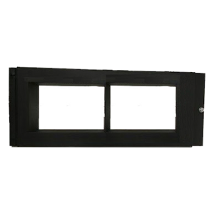 Notifier dp-gdis1 Placa de revestimiento para montar el anunciador gráfico NCD de 10 pulgadas en la fila superior de gabinetes CAB-4, color negro