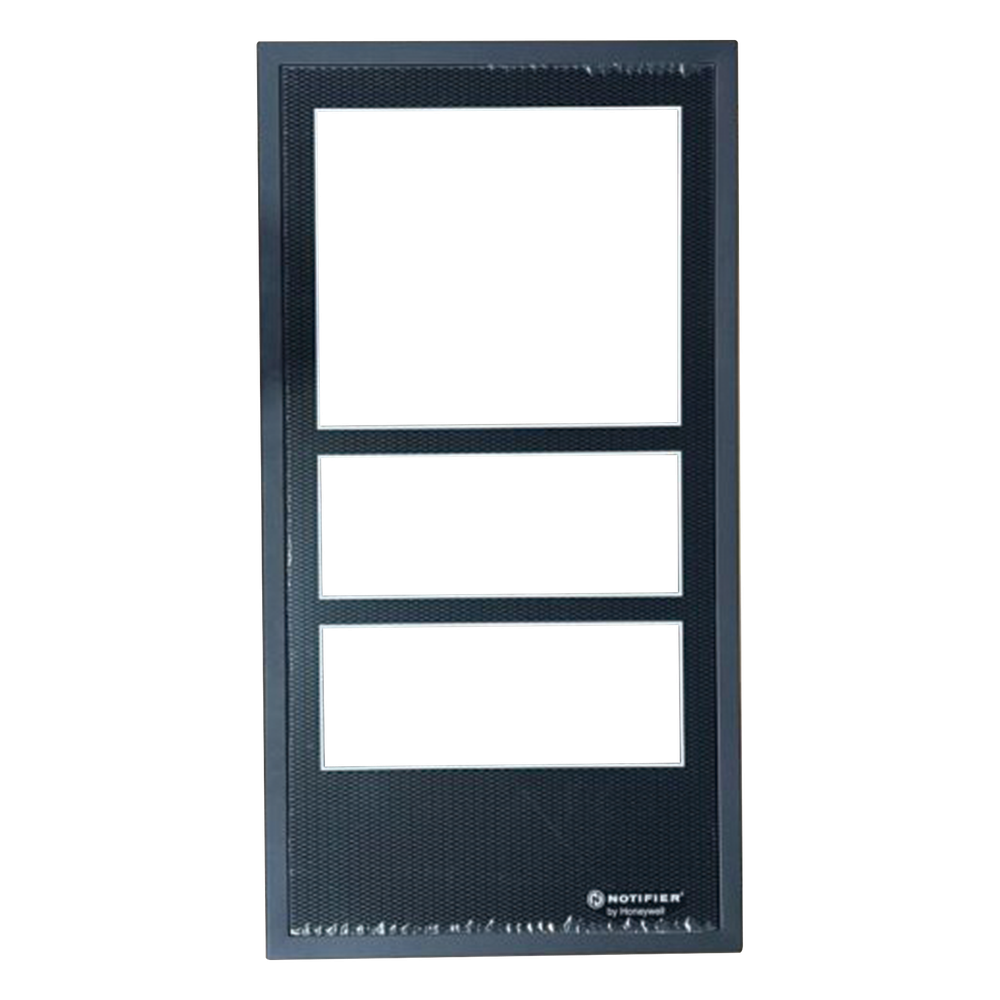 Notifier addr-d4 Puerta de gabinete de cuatro niveles para chasis CA-2 en filas superiores, acero calibre 16, color negro