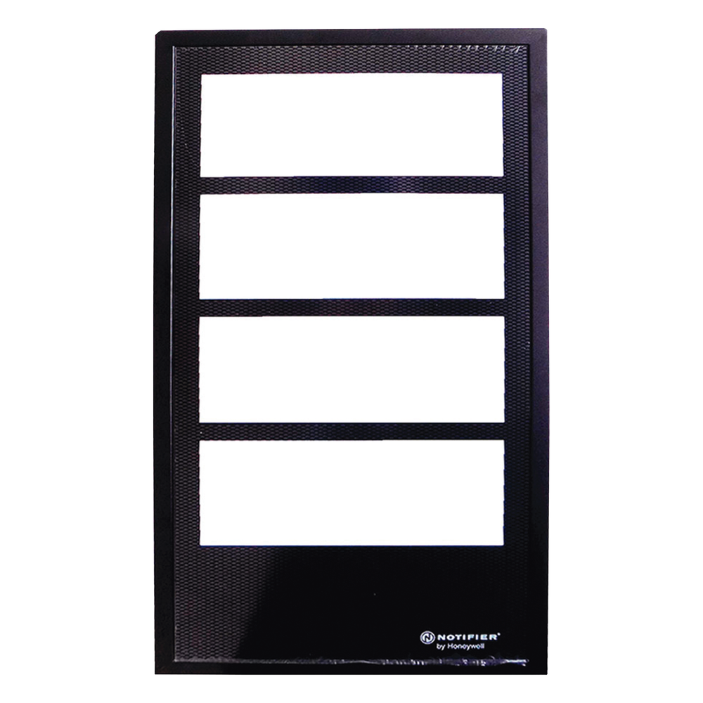 Notifier dr-d4 Puerta con ventana para gabinete de cuatro niveles, acero calibre 16, color negro