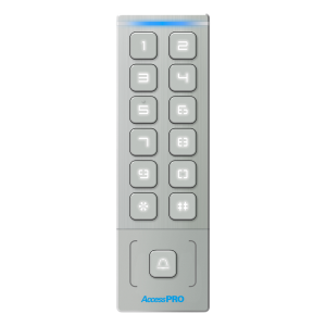 Accesspro pro-keypad-h1 Teclado Autónomo / Diseño Slim Metálico / 1000 Tarjetas y Contraseñas /  Exterior IP65 / Lector de Tarjetas Prox EM / Salida Wiegand