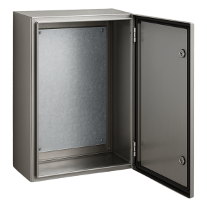 Precision pst608030inoxb Gabinete de Acero Inoxidable IP66 Uso en Intemperie (600 x 800 x 300 mm) con Placa Interna Galvanizada.