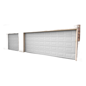 Accesspro garage208-sc Puerta de Garage de alta calidad, Color blanco 20X8 pies,  AISLADA, Estilo Americana , CUADRO CORTO.