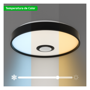 Jwj jlar-3003 Luminario LED RGB de 30W / 2400 Lúmenes / Bocina con Bluetooth Integrada / Voltaje 85-265V / Temperatura Cálida