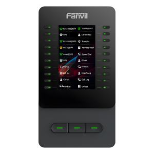 Fanvil em60 Módulo de Expansión EM60 con Pantalla a Color / 4.3 Pulgadas 480x272 / 60 Teclas Programables DSS / USB Tipo-C / Compatible con V65-V66-V66 Pro / Cascada hasta 4 Módulos / Con Soporte Ajustable
