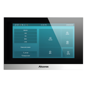 Akuvox c313wb Monitor Color Plata Linux / Pantalla Touch de 7 Pulgadas / SIP / POE / WIFI / Compatible con Frentes de Calle Akuvox