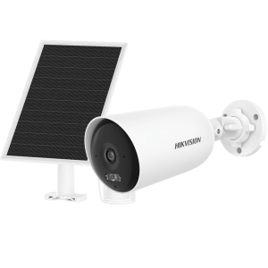 Hikvision ds-2cfs04/4g-sim Kit Solar IP All in One / AOV / Bala IP 4 Megapixel / Lente 2.8 mm / Panel Solar + Batería de Respaldo de Litio (9000 mAh) / SIM 4G Incluido/ Audio Bidireccional / IP66 / Micro SD
