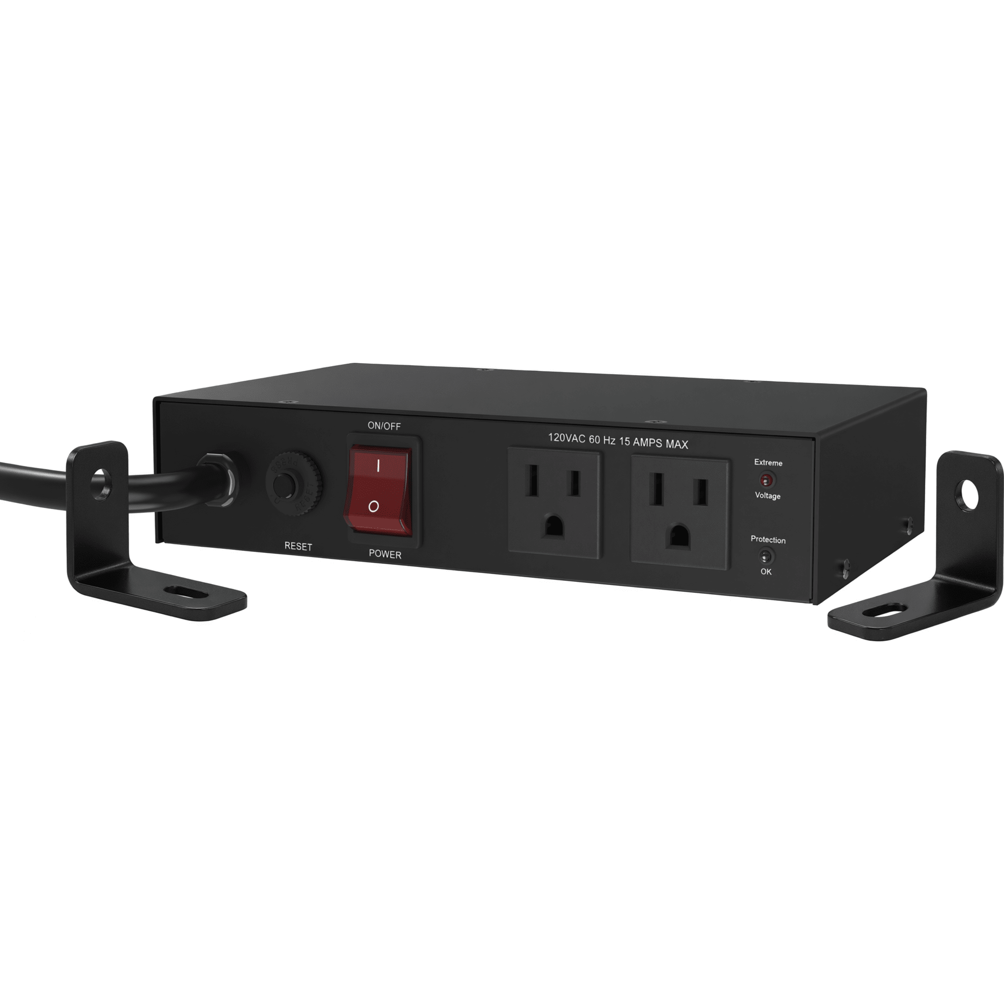 Epcom Powerline eplcon2okit Acondicionador de Voltaje / Entrada 120 Vca / 2 salidas @ 120 Vca NEMA 5-15R / 1,800 W / 15 A / Supresión de Picos / Filtro de Ruido EMI/RFI / Sin bracket