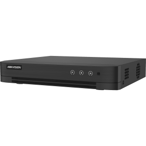 Hikvision ds-7216hqhi-s1/xt DVR 16 Canales TURBOHD + 8 Canales IP / 5 Megapixel Lite - 3K Lite / Audio Bidireccional / GUANLAN / Reconocimiento Facial / ACUSEARCH / 1 Bahia de Disco Duro / Salida de Video en 4K / H.265+