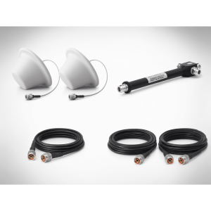 Epcom ep1div-2ant-3ccn Kit de 2 Antenas Omnidireccional tipo Domo y Divisor de Potencia de 3 salidas / Jumpers Coaxiales de 3 m y dos de 15 m con conectores N macho