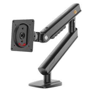 Brazo Ergonómico para Monitor / Soporte 17-32 / Carga 2-7 kg / Ajuste de Tensión / Rotación ±90° / Instalación Abrazadera o Pasacables